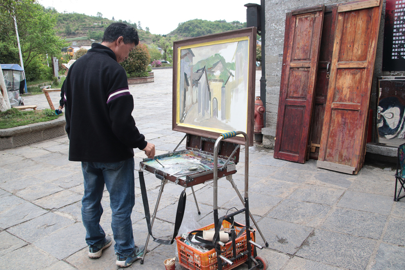 画家在云山屯采风写生-FZ1002628482.jpg
