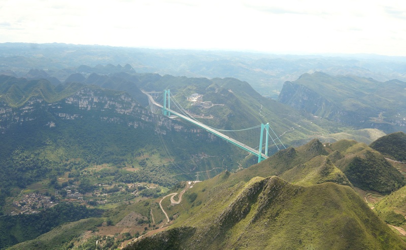 图为花江峡谷大桥航拍图 高智 摄-FZ10021258720.jpg